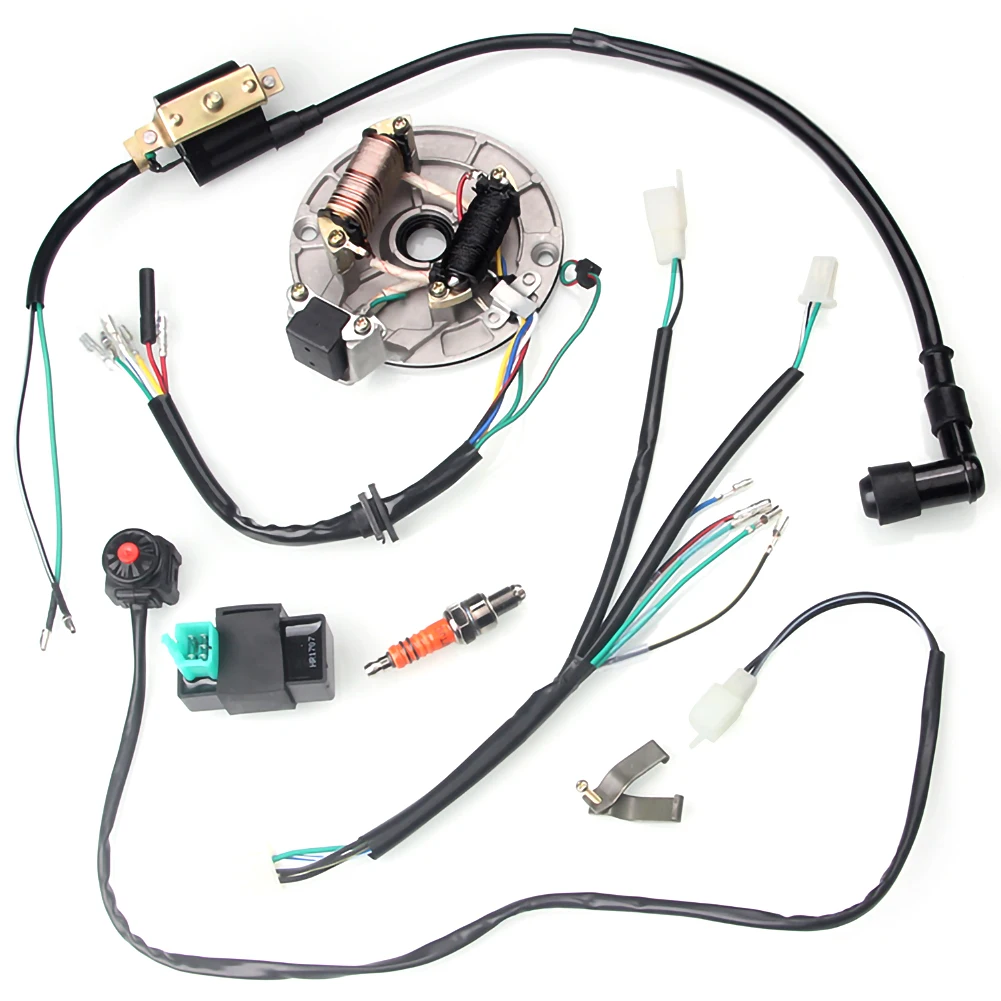 Motorcycle Full Electrics Wire Harness Wiring For 50-125ccs Kick Start Dirt Pit Bike Wire Harnes Wiring Loom CDI Coil 4 Stroke
Motorcycle Full Electrics Wire Harness Wiring For 50-125ccs Kick Start Dirt Pit Bike Wire Harnes Wiring Loom CDI Coil 4 Stroke