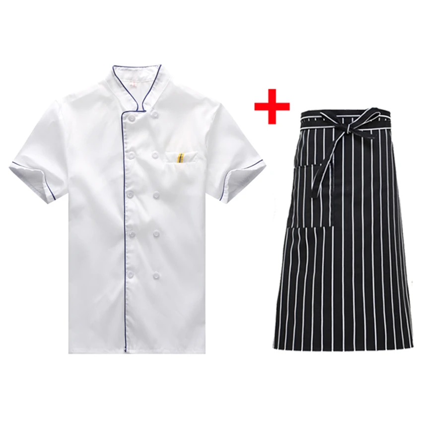 Unisex Chef Uniform Restaurant Kitchen Bakery Cook Work Wear Man Short&Full Bottons Shirt Apron Waitress Clothing Jackets
Unisex Chef Uniform Restaurant Kitchen Bakery Cook Work Wear Man Short&Full Bottons Shirt Apron Waitress Clothing Jackets