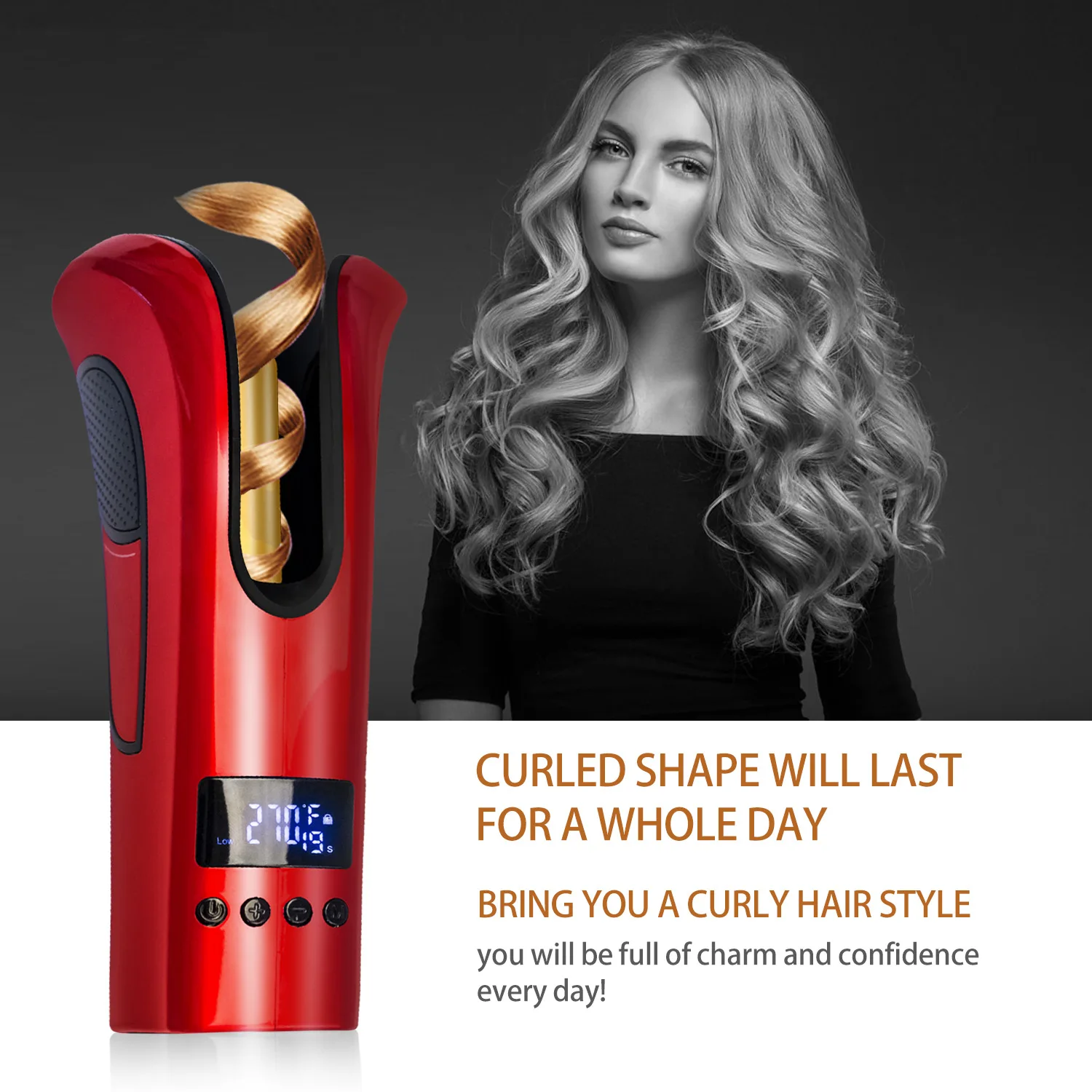 Automatic Curle With LCD Hair Curler Heating Ceramic Wave Hair Styling Tools Hair Care Curl Magic Curling Iron Hair Styler Tool
Automatic Curle With LCD Hair Curler Heating Ceramic Wave Hair Styling Tools Hair Care Curl Magic Curling Iron Hair Styler Tool