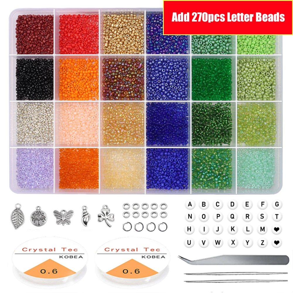 Bracelet beads and bead craft kits for jewelry making accessories glass seed letter beads word DIY art and crafts
Bracelet beads and bead craft kits for jewelry making accessories glass seed letter beads word DIY art and crafts