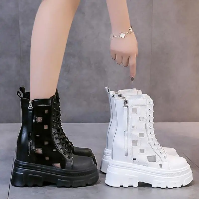 Summer Platform Woman Boots Casual Shoes High Heels Hollow Out Women Ankle Boots Female Short Boots Botas Mujer
Summer Platform Woman Boots Casual Shoes High Heels Hollow Out Women Ankle Boots Female Short Boots Botas Mujer