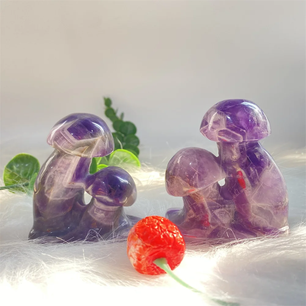 Hot Sale Natural Mushroom Shape Crystal Carved Dream Amethyst Mushroom For Healing Decoration
Hot Sale Natural Mushroom Shape Crystal Carved Dream Amethyst Mushroom For Healing Decoration