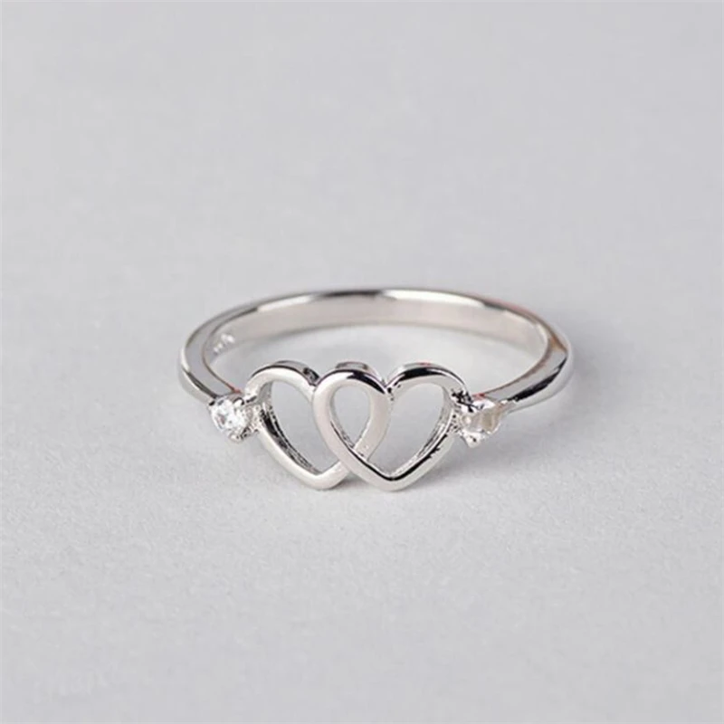 Season Gate Silver Color Fresh Personality Hollow Double Hearts Adjustable Size Open Ring for Woman Girls SR053
Season Gate Silver Color Fresh Personality Hollow Double Hearts Adjustable Size Open Ring for Woman Girls SR053
