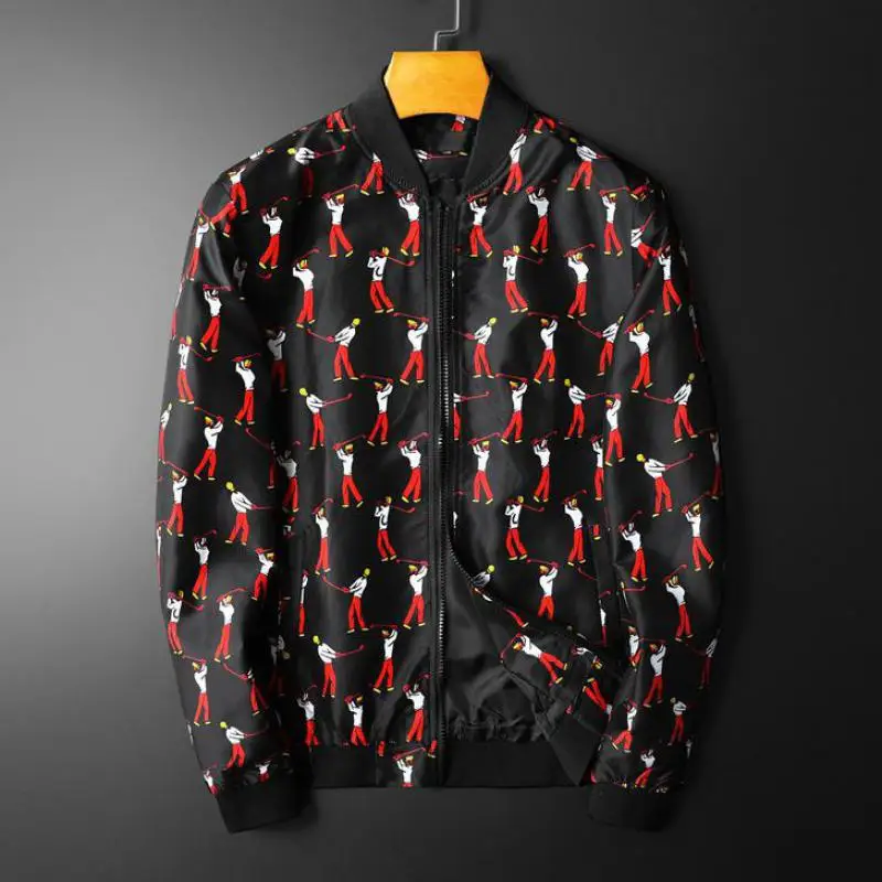 Minglu Autumn Winter Men's Jackets Luxury Stand Collar Allover Printed Casual Male Coats Fashion Slim Fit Flower Man Coats 5xl
Minglu Autumn Winter Men's Jackets Luxury Stand Collar Allover Printed Casual Male Coats Fashion Slim Fit Flower Man Coats 5xl