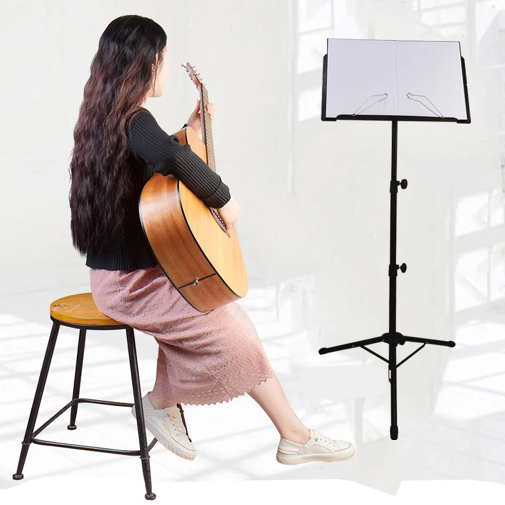 Folding Portable Sheet Music Stand Shelf Kit 66cm-135cm Adjustable Height with Carry Bag Black for Saxopone Violin Guitar
Folding Portable Sheet Music Stand Shelf Kit 66cm-135cm Adjustable Height with Carry Bag Black for Saxopone Violin Guitar