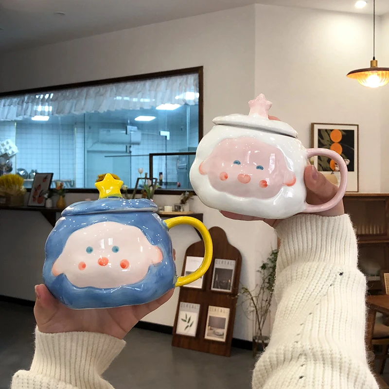 Personnalized Cute Coffee Mug Ceramic Hand Painted Cartoon Water Cup Japanese Style Tazas Originales Household Products EF50CM
Personnalized Cute Coffee Mug Ceramic Hand Painted Cartoon Water Cup Japanese Style Tazas Originales Household Products EF50CM