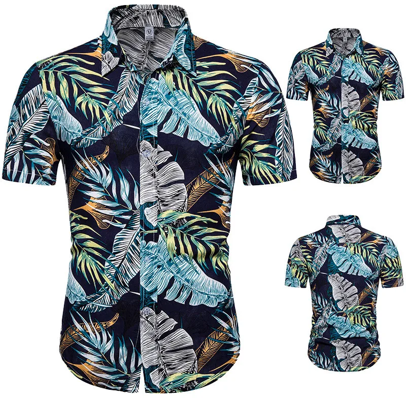 Men Blue Floral Print Tops Shirt Short Sleeve Cotton Mens Summer Fashion Casual Slim Fit Shirts Streetwear Clothing 3XL
Men Blue Floral Print Tops Shirt Short Sleeve Cotton Mens Summer Fashion Casual Slim Fit Shirts Streetwear Clothing 3XL