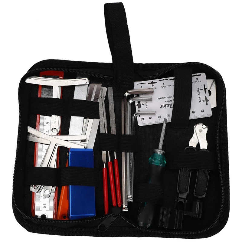 Guitar Tool Kit Repairing Maintenance Tools String Organizer String Action Ruler Gauge Measuring Tool Hex Wrench Set Files Finge
Guitar Tool Kit Repairing Maintenance Tools String Organizer String Action Ruler Gauge Measuring Tool Hex Wrench Set Files Finge