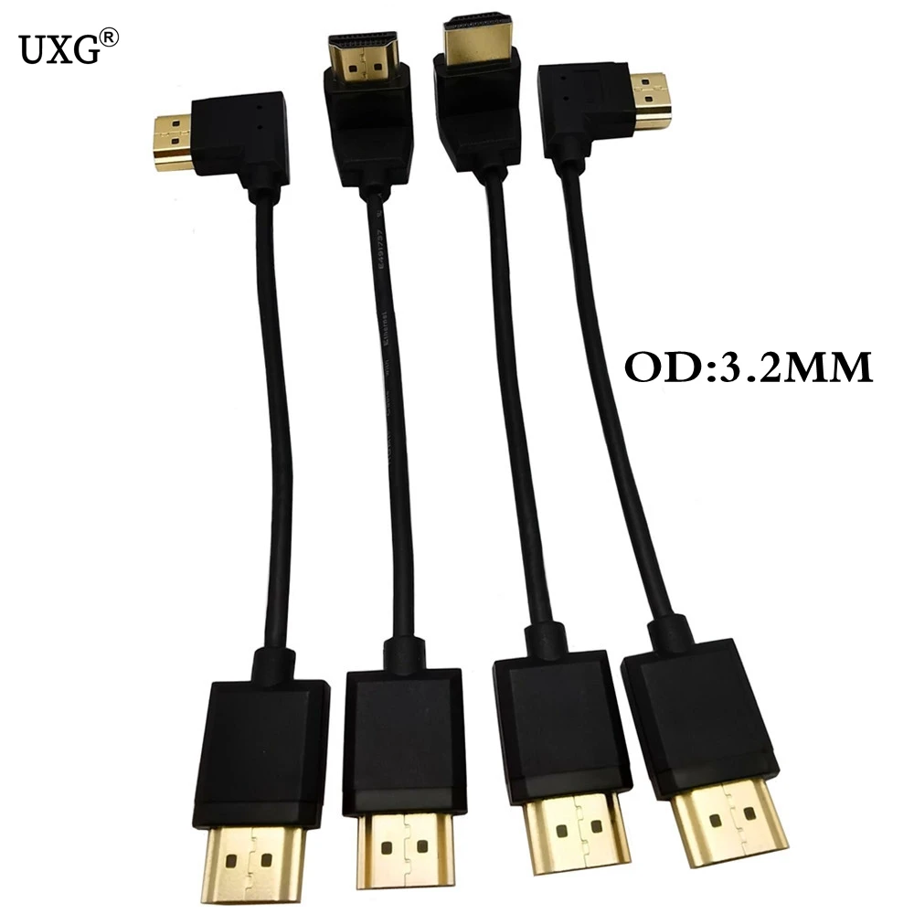 Super Extreme Slim High Speed 90 Angle HDTV-compatible Cable 4K*2K@60HZφ OD:3.2; 15cm
Super Extreme Slim High Speed 90 Angle HDTV-compatible Cable 4K*2K@60HZφ OD:3.2; 15cm