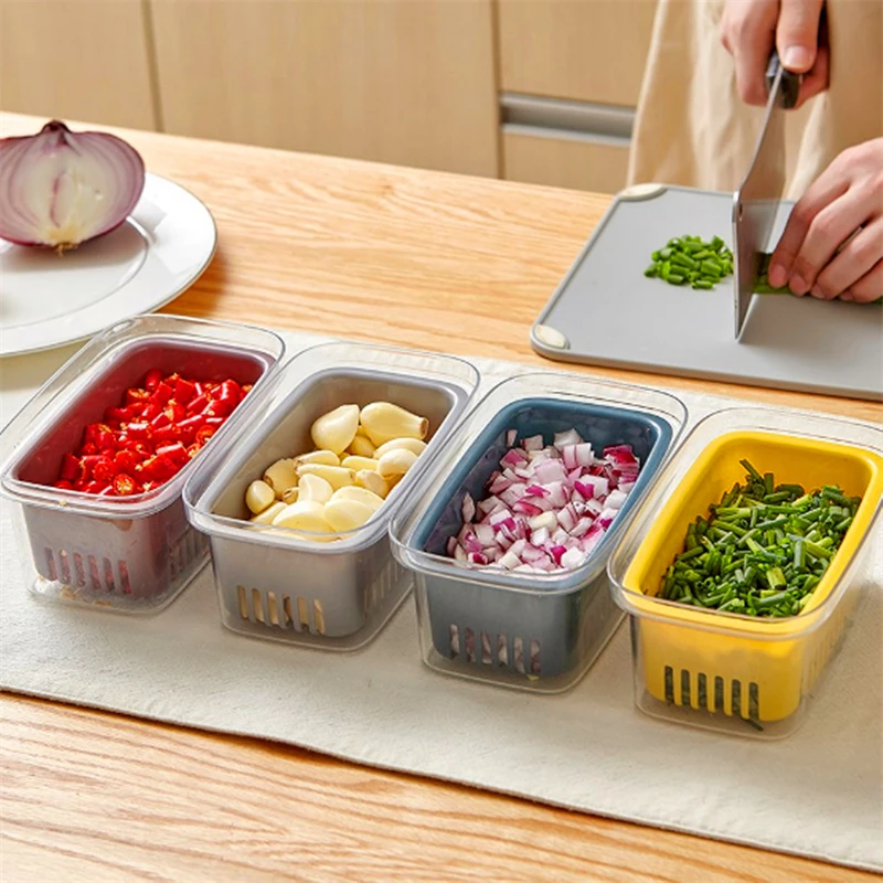 Drain Box Refrigerator Fresh-Keeping Box scallion Box Cereals Storage Box Refrigerator Storage Box Kitchen Transparent Box
Drain Box Refrigerator Fresh-Keeping Box scallion Box Cereals Storage Box Refrigerator Storage Box Kitchen Transparent Box