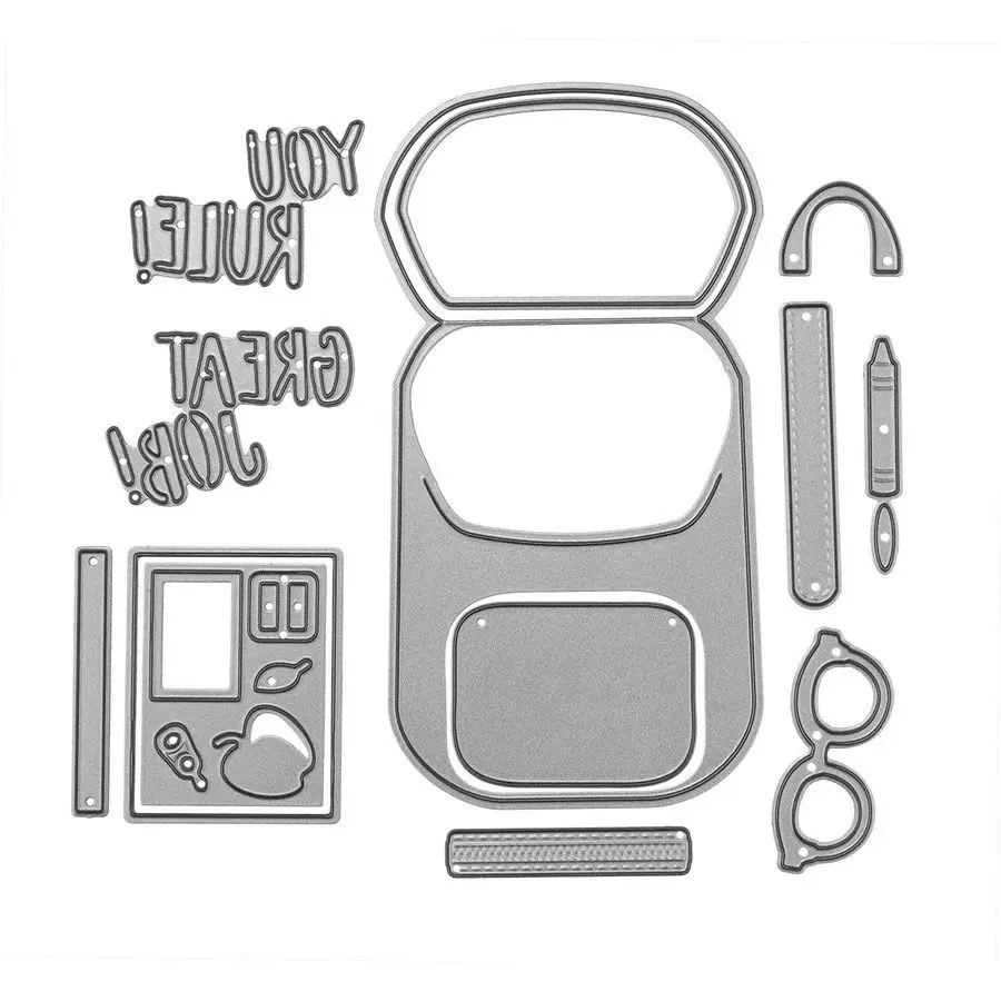DIY Schoolbag Backpack Cutting Die Metal Mold Embossing Paper Scrapbooking Cutting Template Craft Paper Stencils for Decor
DIY Schoolbag Backpack Cutting Die Metal Mold Embossing Paper Scrapbooking Cutting Template Craft Paper Stencils for Decor