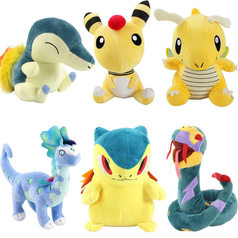 Новая плюшевая кукла большого размера милая мягкая тифлосия Cyndaquil Ampharos Aurorus Dragonite