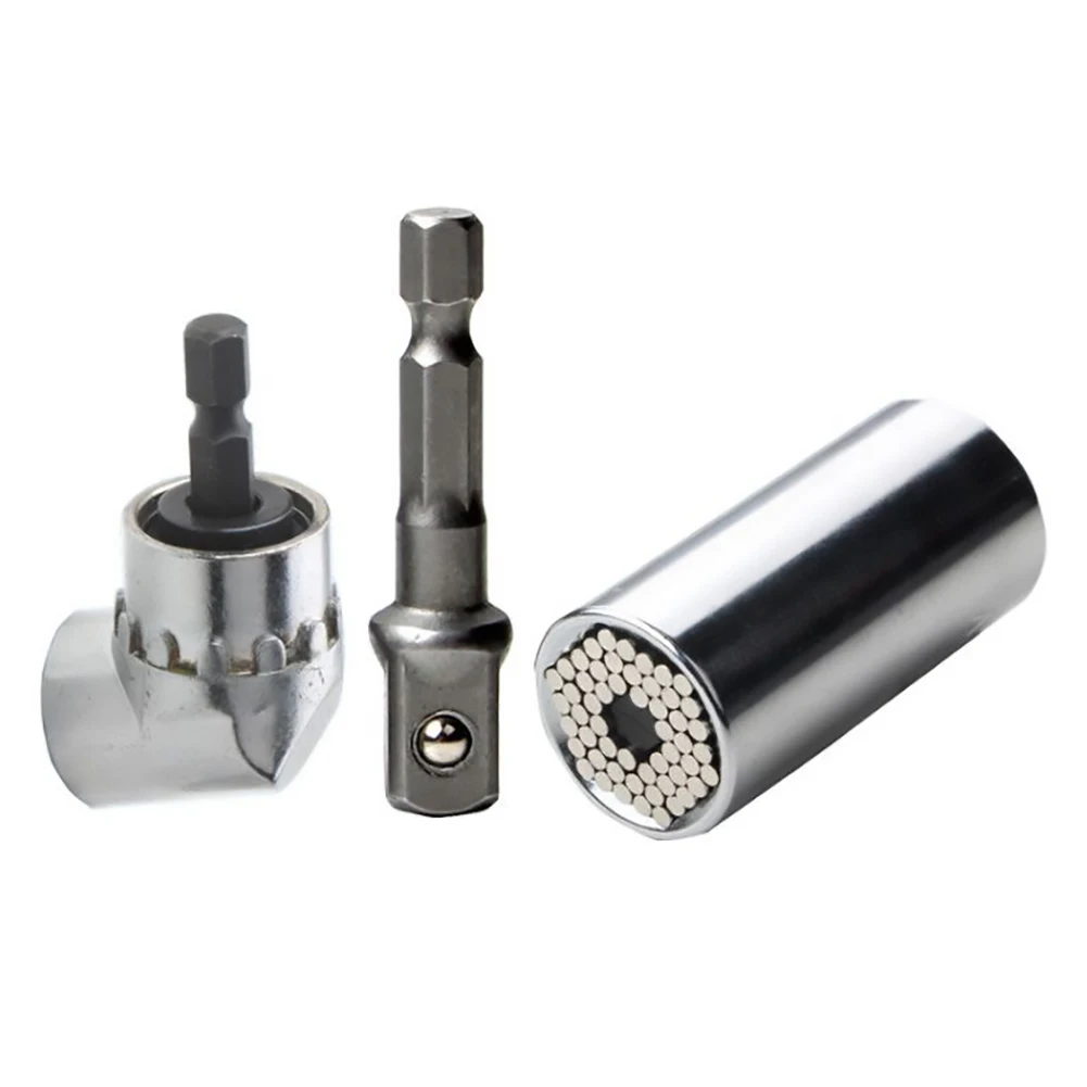 4PCSUniversal Torque Wrench Head Set Socket Sleeve 7-19mm Power Drill Ratchet Bushing Spanner 105 Degree Angle Power Drill 
4PCSUniversal Torque Wrench Head Set Socket Sleeve 7-19mm Power Drill Ratchet Bushing Spanner 105 Degree Angle Power Drill