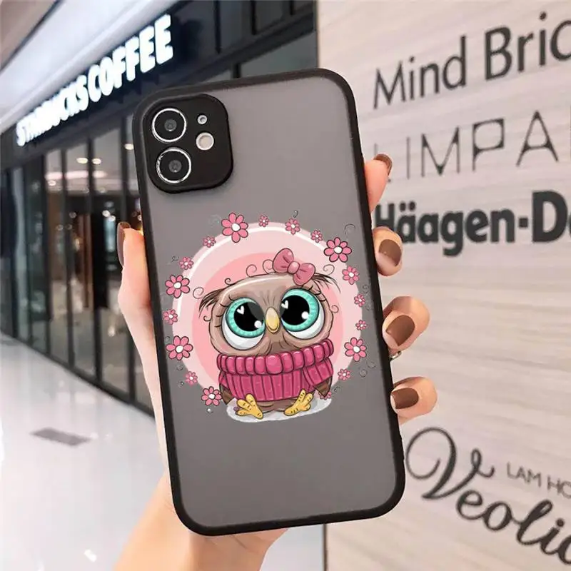 Cartoon Girl Gifts Cute Owl lovers Phone Cases matte transparent For iphone 7 8 11 12 plus mini x xs xr pro max cover
Cartoon Girl Gifts Cute Owl lovers Phone Cases matte transparent For iphone 7 8 11 12 plus mini x xs xr pro max cover