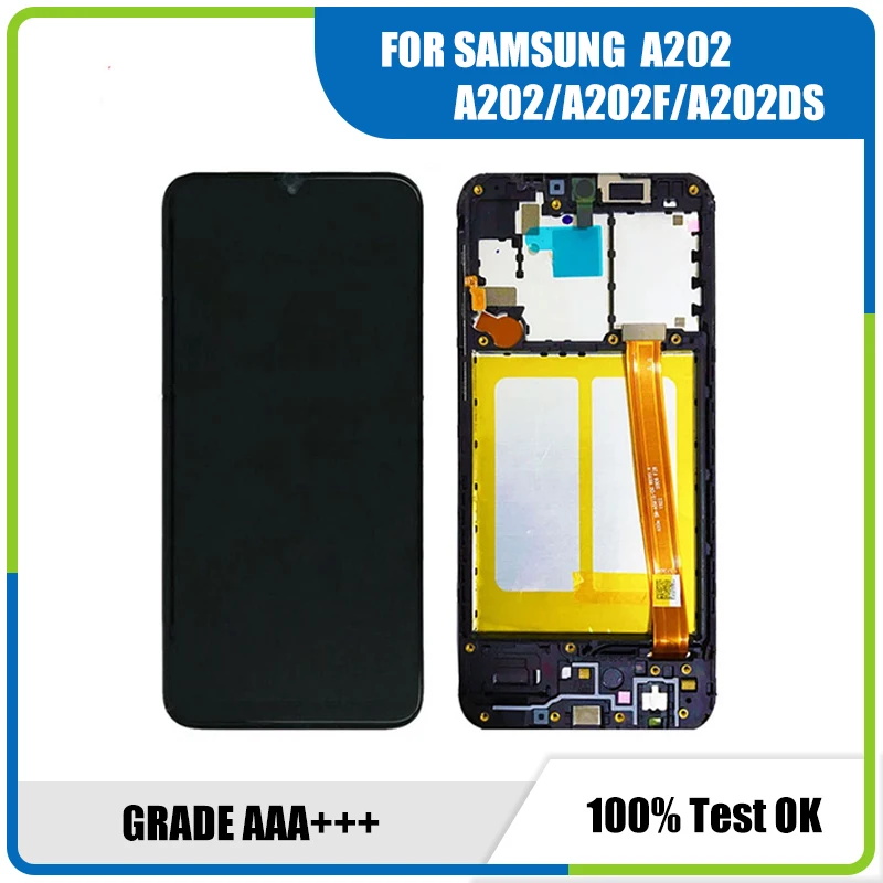 ЖК-экран для Samsung A20e LCD A202, ЖК-дисплей для Samsung A202 A202F A202DS, ЖК-экран с сенсорным дигитайзером, монтажный ЖК-экран
ЖК-экран для Samsung A20e LCD A202, ЖК-дисплей для Samsung A202 A202F A202DS, ЖК-экран с сенсорным дигитайзером, монтажный ЖК-экран