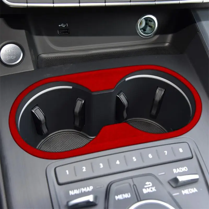 Colored suede Car interior Central control water cup panel For Audi A4L 2017-2021
Colored suede Car interior Central control water cup panel For Audi A4L 2017-2021