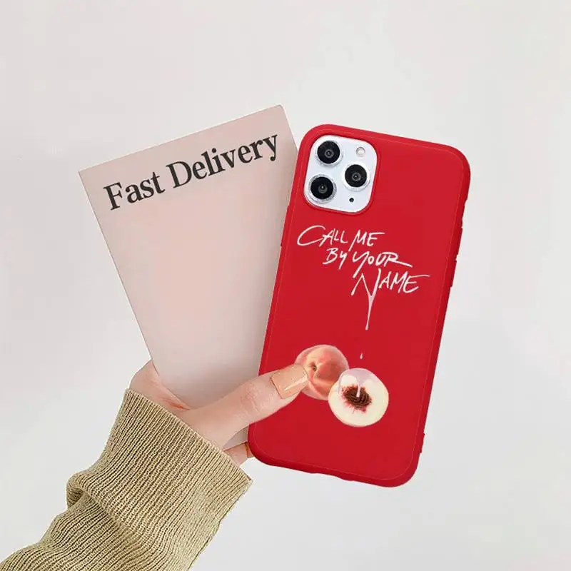 Call Me by Your Name Phone Case Candy Color Red for iPhone 11 12 pro XS MAX 8 7 6 6S Plus X 5S SE 2020 XR
Call Me by Your Name Phone Case Candy Color Red for iPhone 11 12 pro XS MAX 8 7 6 6S Plus X 5S SE 2020 XR