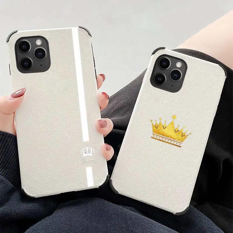 King queen couple Phone Case Lambskin Leather For iphone 12 11 8 7 6 XR X XS PLUS MINI PLUS PRO MAX Shockproof
King queen couple Phone Case Lambskin Leather For iphone 12 11 8 7 6 XR X XS PLUS MINI PLUS PRO MAX Shockproof