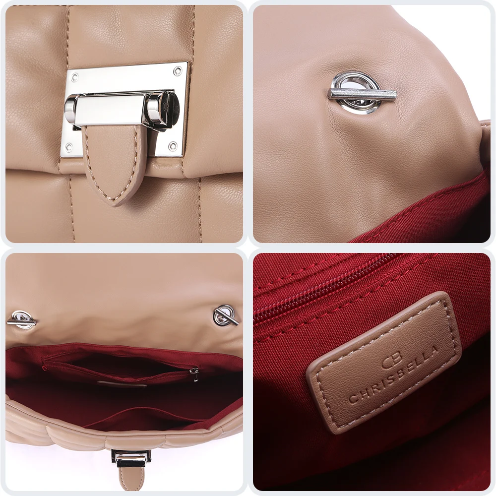 CHRISBELLA Casual Women Shoulder Bags High Quality PU Leather Bolso Ladies Clutch Bag with strap Luxury Soft Crossbody Bags
CHRISBELLA Casual Women Shoulder Bags High Quality PU Leather Bolso Ladies Clutch Bag with strap Luxury Soft Crossbody Bags