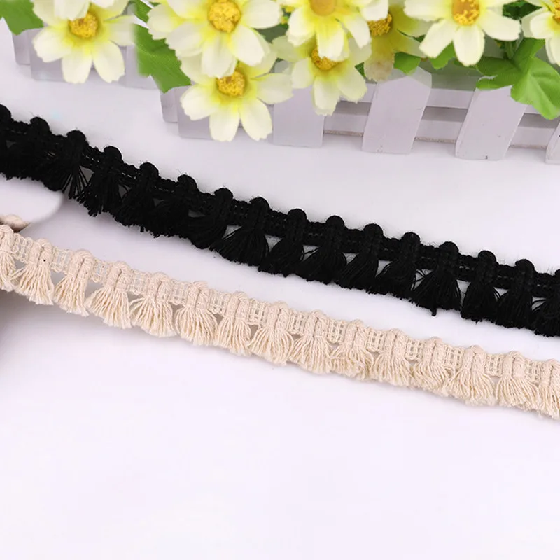 5Yards Cotton Thread Tassel Lace DIY Fringe Ribbon Sewing Beige White Lace Kintted Fabric Beaded Handmade Craft Accessories
5Yards Cotton Thread Tassel Lace DIY Fringe Ribbon Sewing Beige White Lace Kintted Fabric Beaded Handmade Craft Accessories