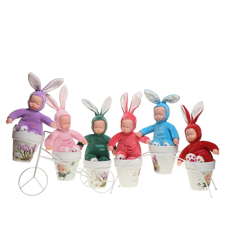 25CM Plush Doll Soft Silicone Face Reborn Babies Dolls Sleeping Rabbit Stuffed Company Baby Toys Small For Girls Boys
25CM Plush Doll Soft Silicone Face Reborn Babies Dolls Sleeping Rabbit Stuffed Company Baby Toys Small For Girls Boys
