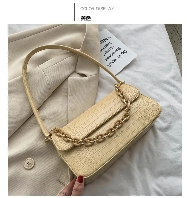 Design Female Alligator Handbags High Quality Simple Underarm Bag Square Shoulder Bag Crossbody Messenger Bags Ladies Purse
Design Female Alligator Handbags High Quality Simple Underarm Bag Square Shoulder Bag Crossbody Messenger Bags Ladies Purse