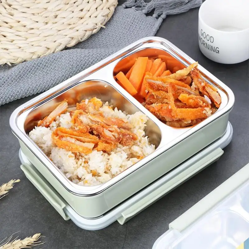 Портативная коробка из нержавеющей стали Bento для кухни герметичный Ланч бокс