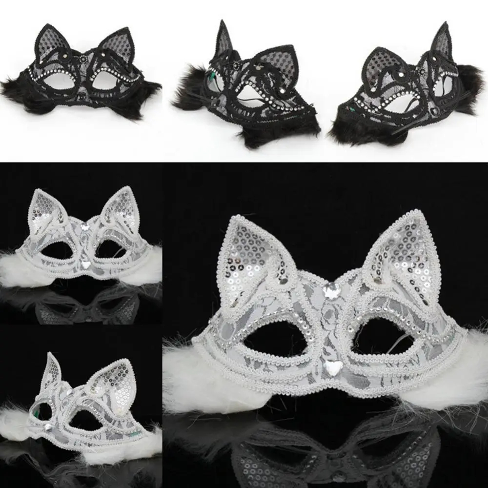 Women Fox Half Face Lace Leather Eye Masks Masquerade Halloween Dress up Party Props Half Masks
Women Fox Half Face Lace Leather Eye Masks Masquerade Halloween Dress up Party Props Half Masks