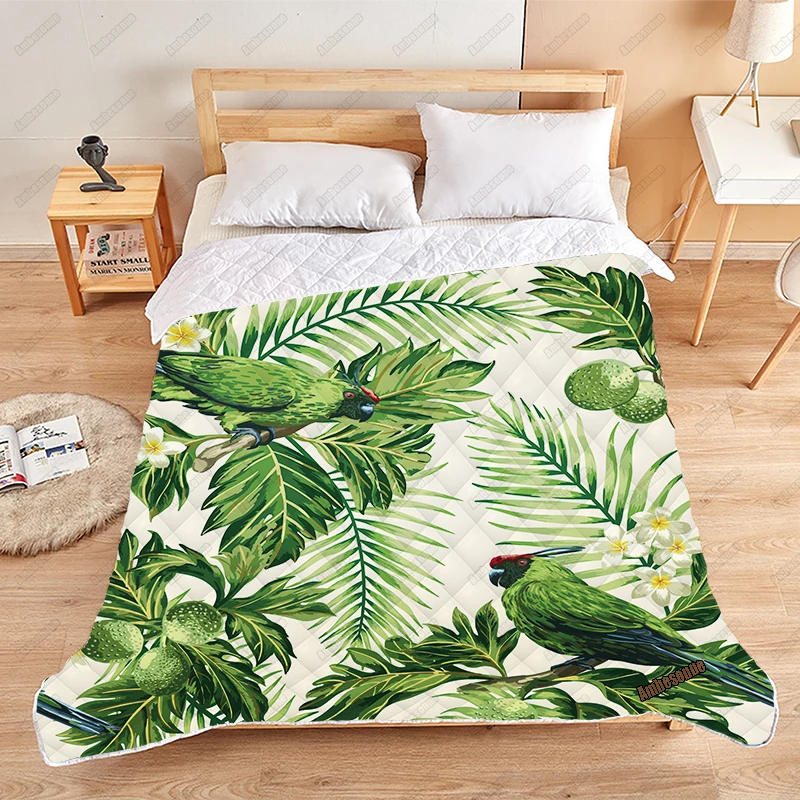 Print on Demand Summer Quilt Parrots and Flowers Coverlet Thin Camping Quilts Custom Bedspread on The Bed Dorm Covers for Kids
Print on Demand Summer Quilt Parrots and Flowers Coverlet Thin Camping Quilts Custom Bedspread on The Bed Dorm Covers for Kids