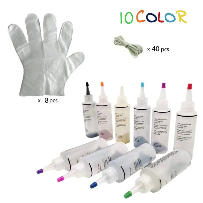 10 Color Tie Dye Kit Kid Tie Dye Art Set One-Step Adults Fabrics Dye Paints Supplies Fashion Festival DIY Art Craft Gift
10 Color Tie Dye Kit Kid Tie Dye Art Set One-Step Adults Fabrics Dye Paints Supplies Fashion Festival DIY Art Craft Gift