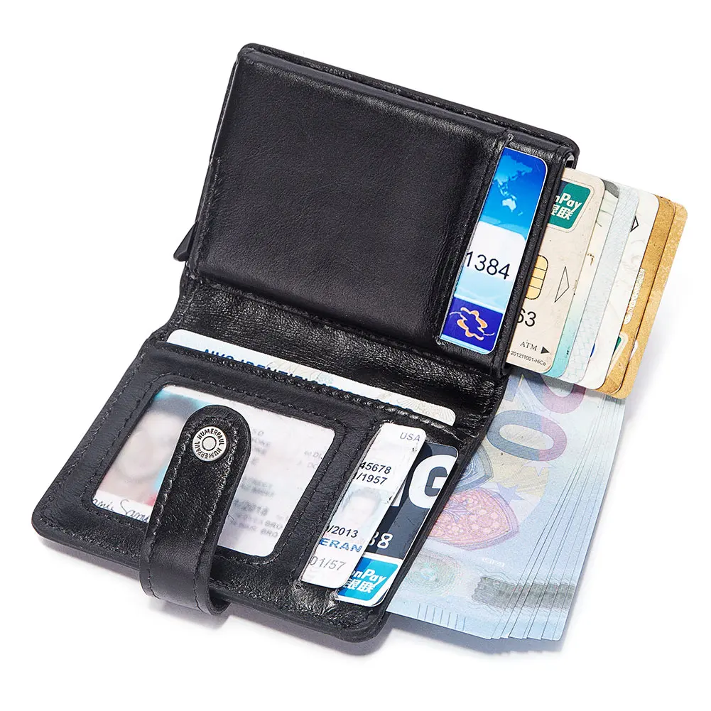 HOT Rfid Genuine Leather Men Wallets Card Holder Slim Thin Smart Magic Wallet Small Short Coin Purse Male 2021 Brown Vallet
HOT Rfid Genuine Leather Men Wallets Card Holder Slim Thin Smart Magic Wallet Small Short Coin Purse Male 2021 Brown Vallet