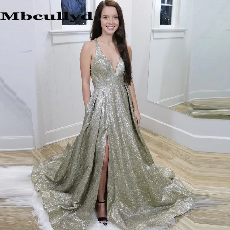 Женское золотистое платье-трапеция, элегантное сексуальное вечернее платье с разрезом, глубоким V-образным вырезом, для выпускного вечера, 2023 
Женское золотистое платье-трапеция, элегантное сексуальное вечернее платье с разрезом, глубоким V-образным вырезом, для выпускного вечера, 2023