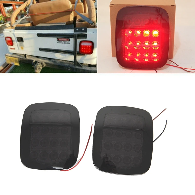 Car LED Tail Light Smoky Rear Lamps Brake Reverse Turn Signal for Jeep Wrangler TJ CJ YJ 1976-2006
Car LED Tail Light Smoky Rear Lamps Brake Reverse Turn Signal for Jeep Wrangler TJ CJ YJ 1976-2006