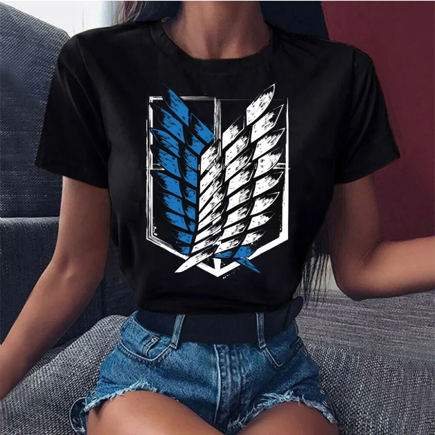 Fashion Anime Attack on Titan Printing T-Shirts Female Harajuku Tshirt Summer Crewneck Clothing Fashion Oversize T-Shirts
Fashion Anime Attack on Titan Printing T-Shirts Female Harajuku Tshirt Summer Crewneck Clothing Fashion Oversize T-Shirts