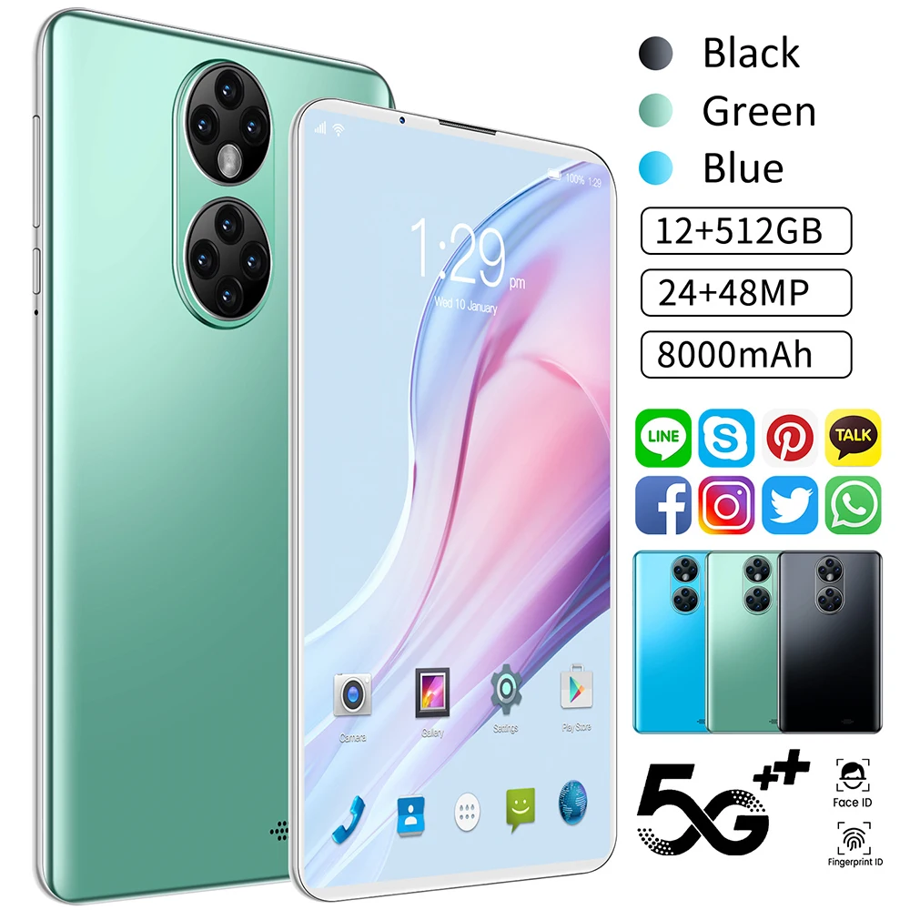 2021 Latest P50 7 inch UK Plug tablet 12GB RAM 512GB ROM 5G LTE 24/48MP 3440X1040 Android 12
2021 Latest P50 7 inch UK Plug tablet 12GB RAM 512GB ROM 5G LTE 24/48MP 3440X1040 Android 12