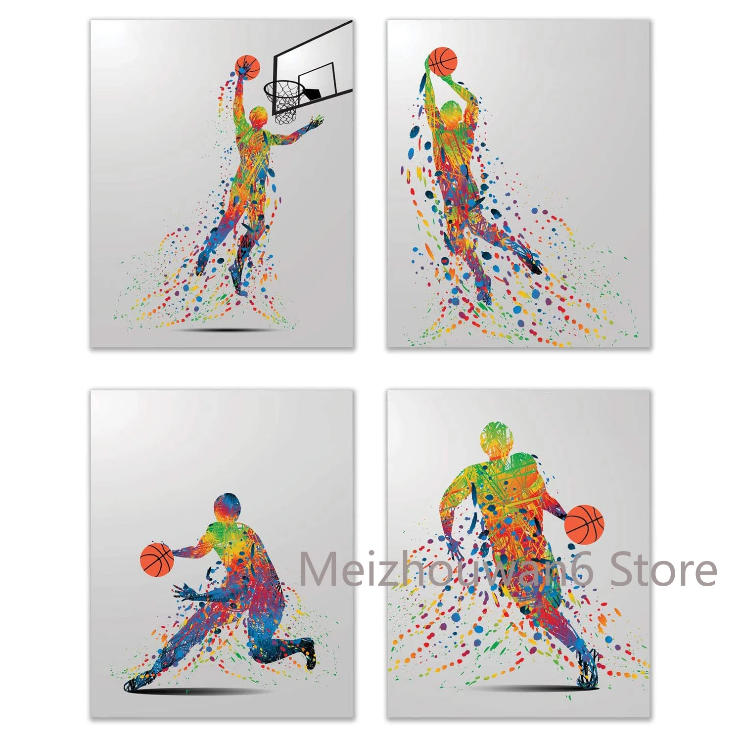 Rainbow Basketball Wall Art Decor Metal Tin Sign Set of 4 (8x10) Inch Poster Tin Sign Metal Plaque Bedroom Living Room Gift
Rainbow Basketball Wall Art Decor Metal Tin Sign Set of 4 (8x10) Inch Poster Tin Sign Metal Plaque Bedroom Living Room Gift