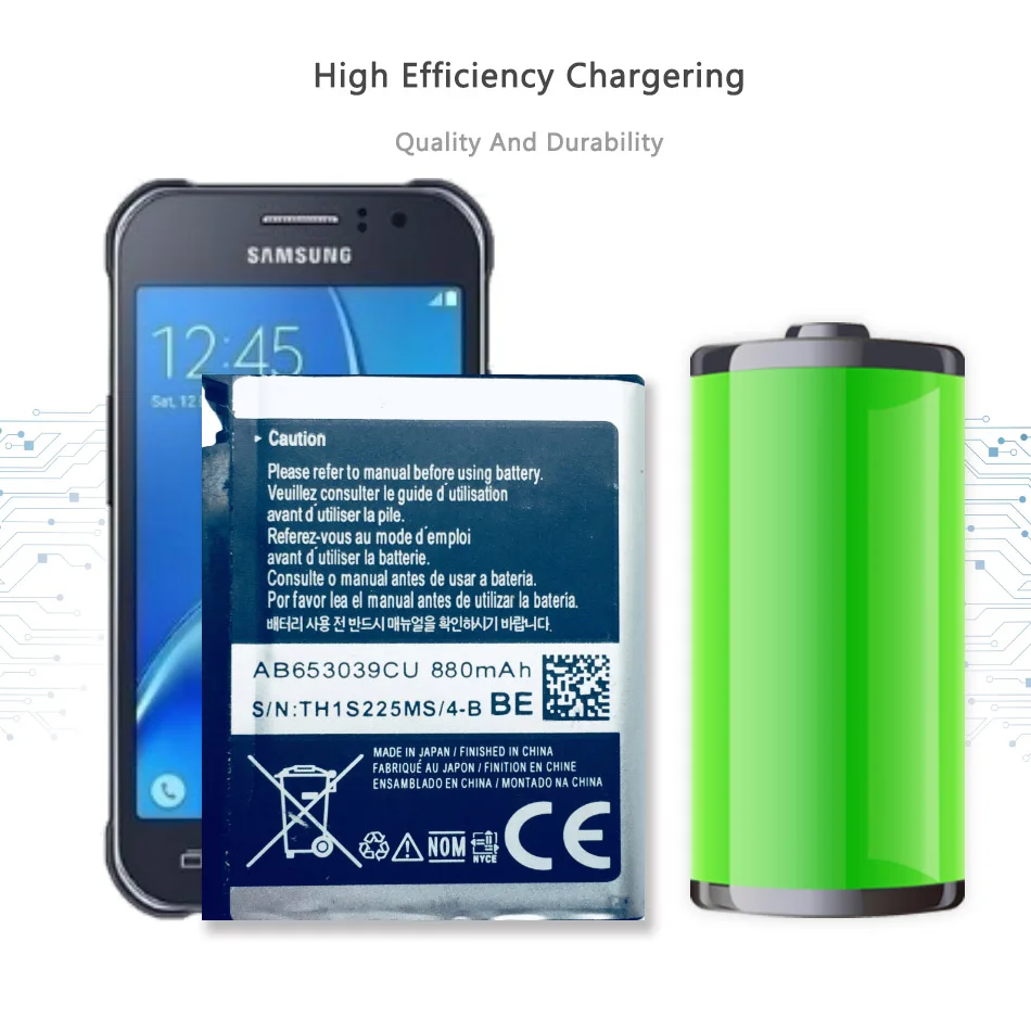 Phone Battery AB653039CE AB653039CU For Samsung S7330 F609 E958 U900 U800E U808E E950 U908E 880mAh 
Phone Battery AB653039CE AB653039CU For Samsung S7330 F609 E958 U900 U800E U808E E950 U908E 880mAh