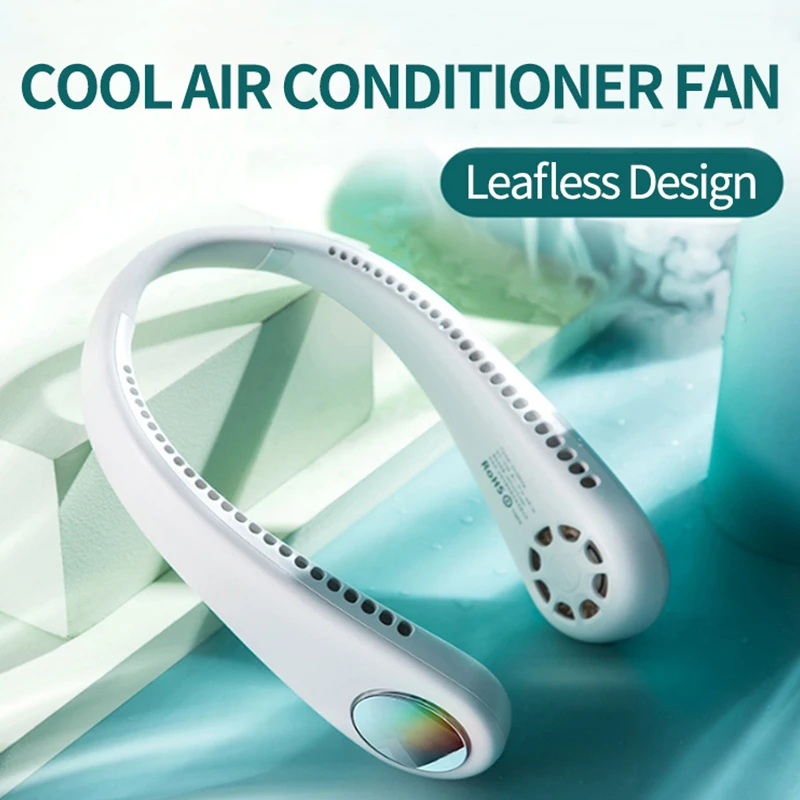 Portable Leafless Hanging Neck Fan USB Rechargeable Mute Sports Bladeless Fans for Outdoor Ventilador Wearable Neckband Fans
Portable Leafless Hanging Neck Fan USB Rechargeable Mute Sports Bladeless Fans for Outdoor Ventilador Wearable Neckband Fans