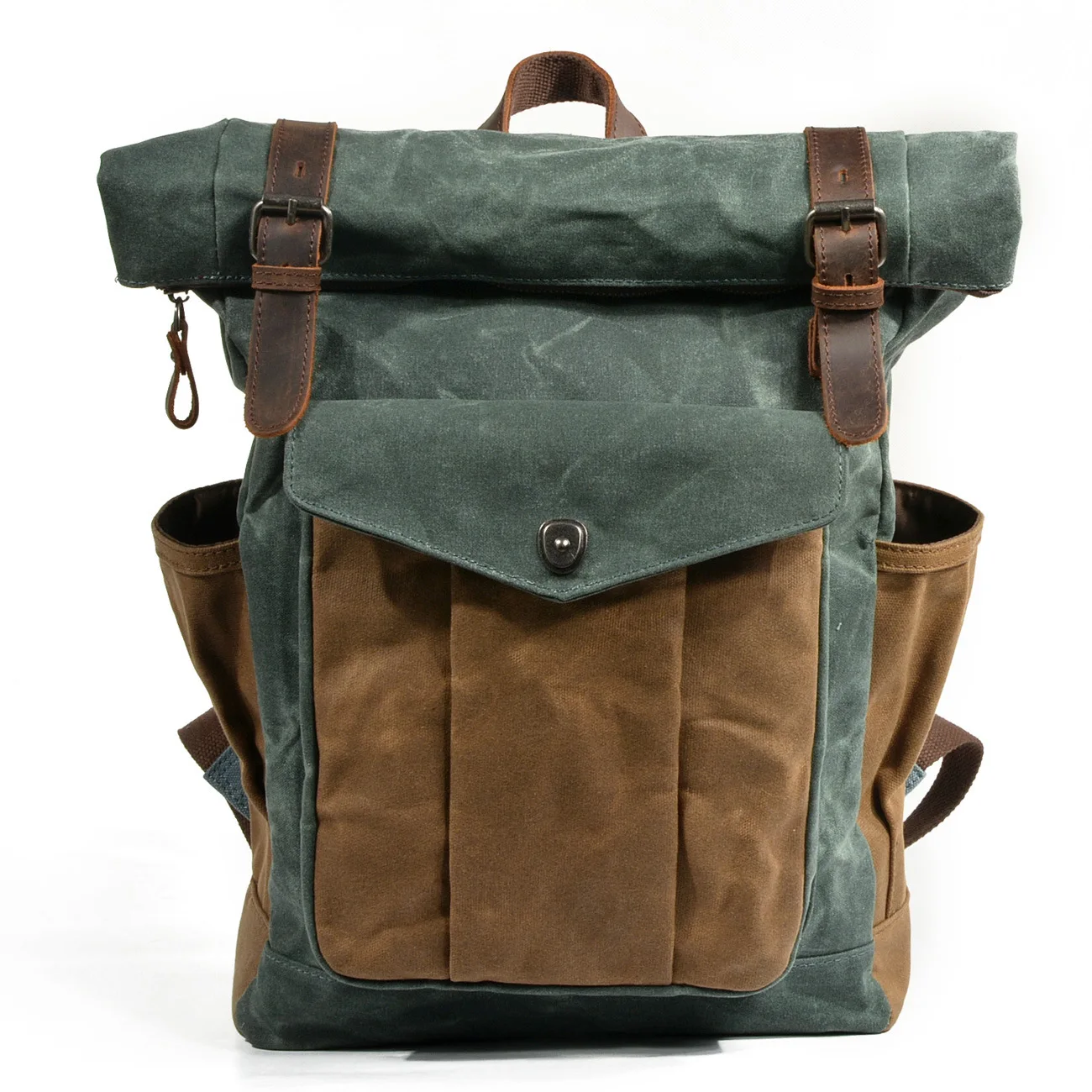 European and American Retro Backpack Men's and Women's Backpack Oil Wax Canvas Travel Laptop Bag Outdoor Sports Hiking Bag
European and American Retro Backpack Men's and Women's Backpack Oil Wax Canvas Travel Laptop Bag Outdoor Sports Hiking Bag
