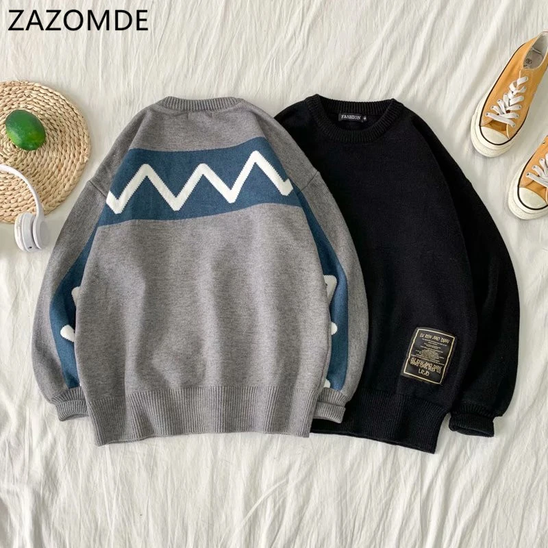 ZAZOMDE 2020 Men Hip Hop Sweater Pullover men Streetwear Painting Knitted Sweater Retro Vintage Autumn winter Sweaters 
ZAZOMDE 2020 Men Hip Hop Sweater Pullover men Streetwear Painting Knitted Sweater Retro Vintage Autumn winter Sweaters