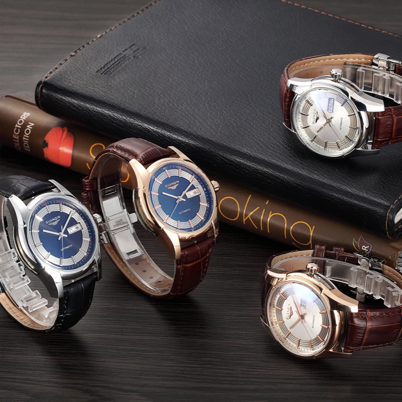 Guanqin Men Watch Luxury Brand Stainless Steel Strap Business Clock Army Sports Automatic Mechanical Male Watches zegarki meskie
Guanqin Men Watch Luxury Brand Stainless Steel Strap Business Clock Army Sports Automatic Mechanical Male Watches zegarki meskie