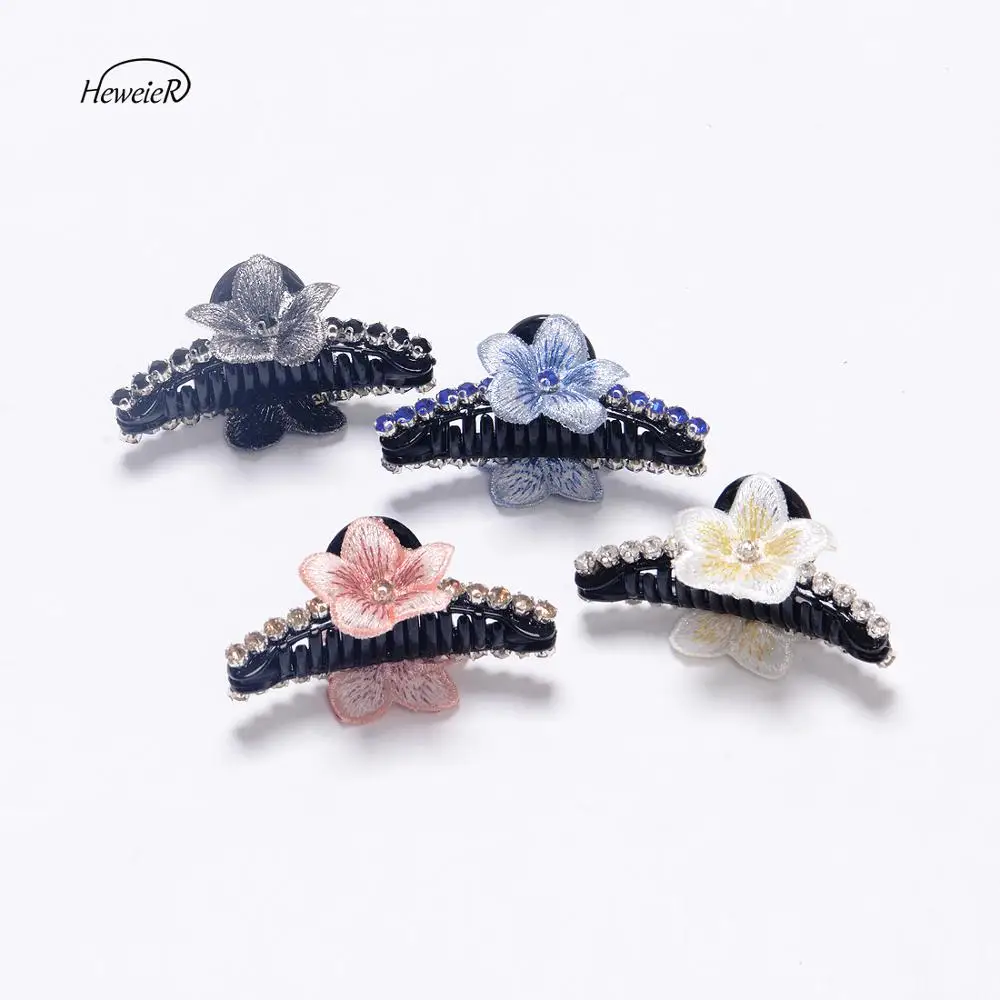 Женские пластиковые волосы коготь стразы Хрустальный цветок зажим ручки шиньоны
Женские пластиковые волосы коготь стразы Хрустальный цветок зажим ручки шиньоны