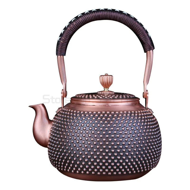 Household Retro Copper Teapot Uncoated Inner Wall Boil Water Pot Handmade Tea Maker Copper Crafts Tea Set
Household Retro Copper Teapot Uncoated Inner Wall Boil Water Pot Handmade Tea Maker Copper Crafts Tea Set