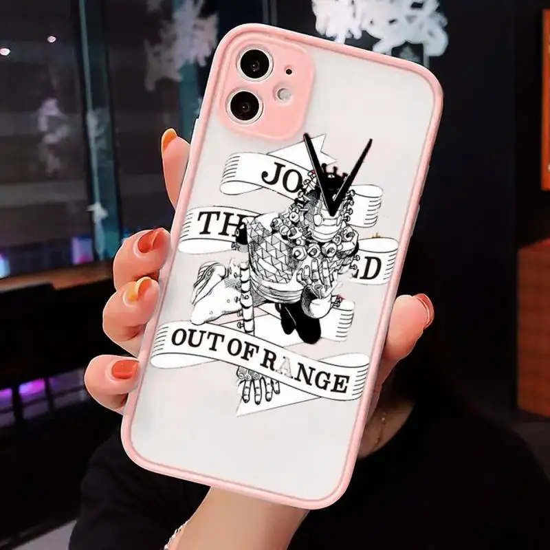 JOJOS BIZARRE ADVENTURE JoJo Anime Phone Cases matte transparent For iphone 7 8 11 12 plus mini x xs xr pro max cover
JOJOS BIZARRE ADVENTURE JoJo Anime Phone Cases matte transparent For iphone 7 8 11 12 plus mini x xs xr pro max cover
