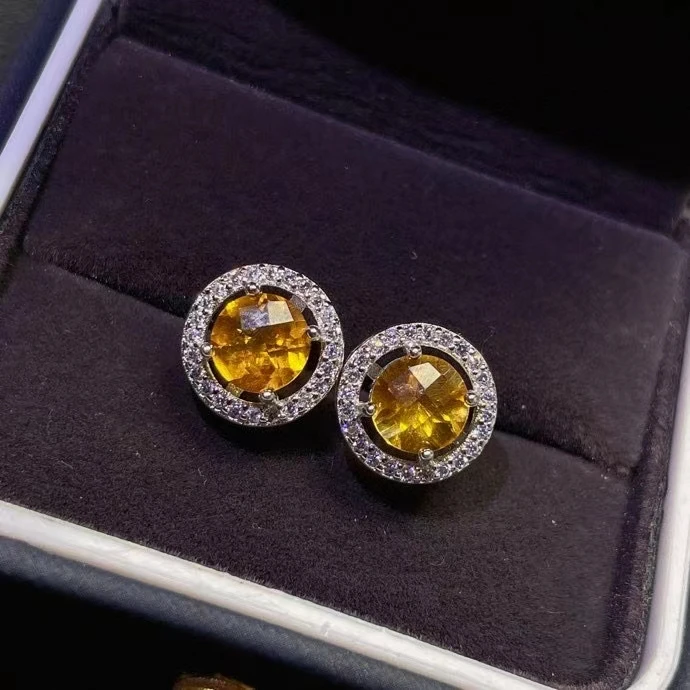 Sale Exquisite Simple Natural Citrine Stud Earrings Daily Wear Real 925 Silver Round 6x6mm Size Gemstone Women Gift
Sale Exquisite Simple Natural Citrine Stud Earrings Daily Wear Real 925 Silver Round 6x6mm Size Gemstone Women Gift