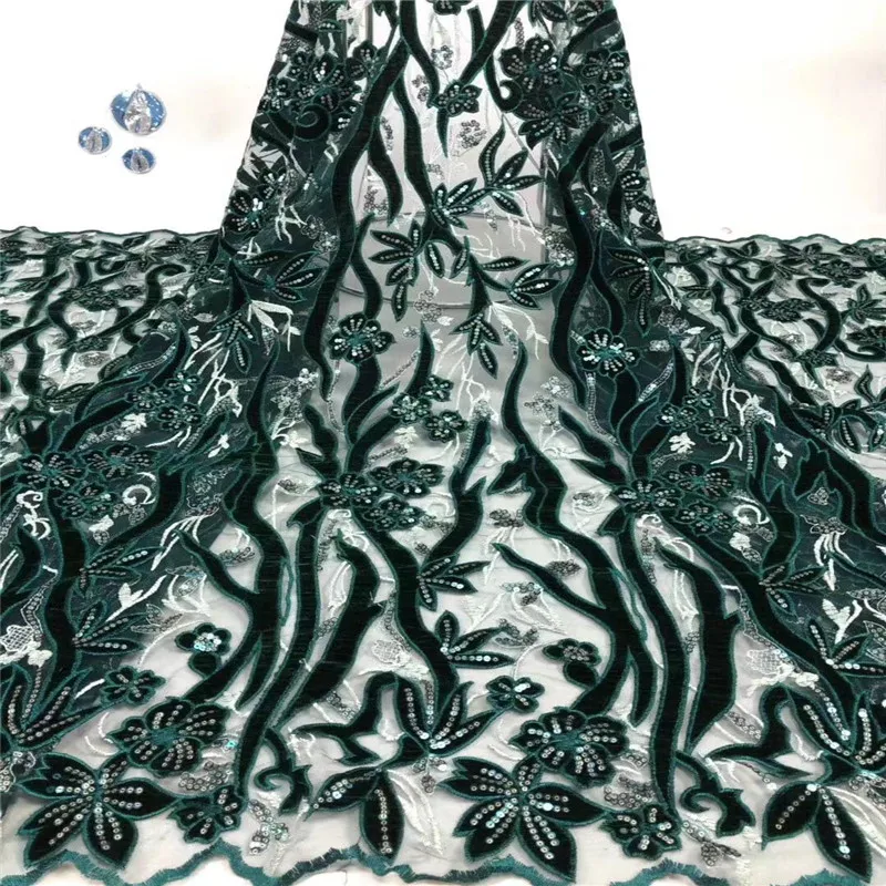 NaXiu African Lace Fabric High Quality Sequins Lace Embroidery Tulle Mesh French Nigerian Wedding For Velvet Lace Fabric 
NaXiu African Lace Fabric High Quality Sequins Lace Embroidery Tulle Mesh French Nigerian Wedding For Velvet Lace Fabric