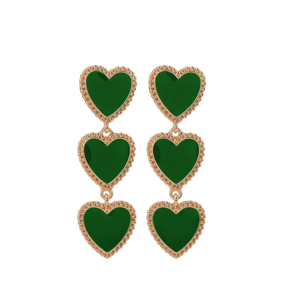 European and American new earrings alloy dripping love heart Women's Stud earrings peach heart long 2020 trend earrings jewelry
European and American new earrings alloy dripping love heart Women's Stud earrings peach heart long 2020 trend earrings jewelry