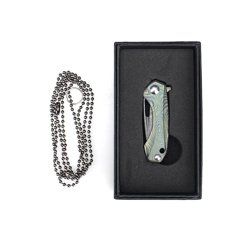 Damascus Steel Mini Pocketknife Titanium Big Horse Handle EDC Carry Pocket Knife Neck Chain Pocketknife Kaixin Express Knif
Damascus Steel Mini Pocketknife Titanium Big Horse Handle EDC Carry Pocket Knife Neck Chain Pocketknife Kaixin Express Knif