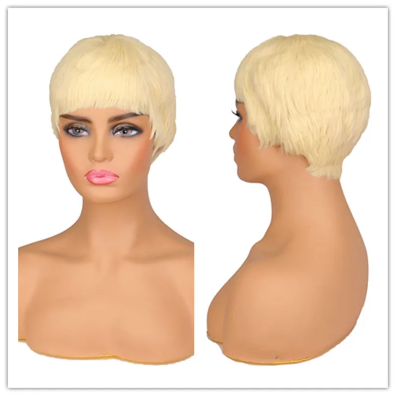 SuQ Women's Short Blonde Wig Synthetic Natural Hair Cosplay Party Pixie Cut Straight Heat Resistant Wigs For Women
SuQ Women's Short Blonde Wig Synthetic Natural Hair Cosplay Party Pixie Cut Straight Heat Resistant Wigs For Women
