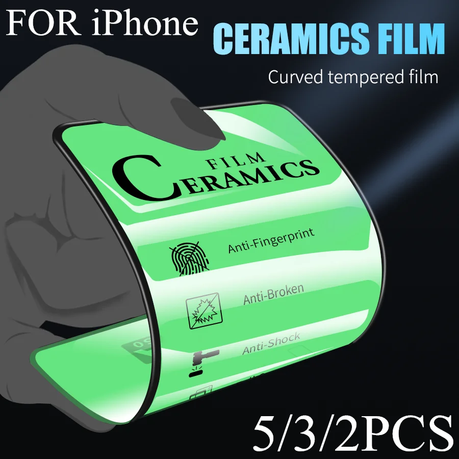 5/3/2PCS Soft Ceramics Glass for IPhone12 Pro Max XS XR XS X 8 7 6 6S Plus IPhone 11Pro PET Ultrathin Screen Protector
5/3/2PCS Soft Ceramics Glass for IPhone12 Pro Max XS XR XS X 8 7 6 6S Plus IPhone 11Pro PET Ultrathin Screen Protector